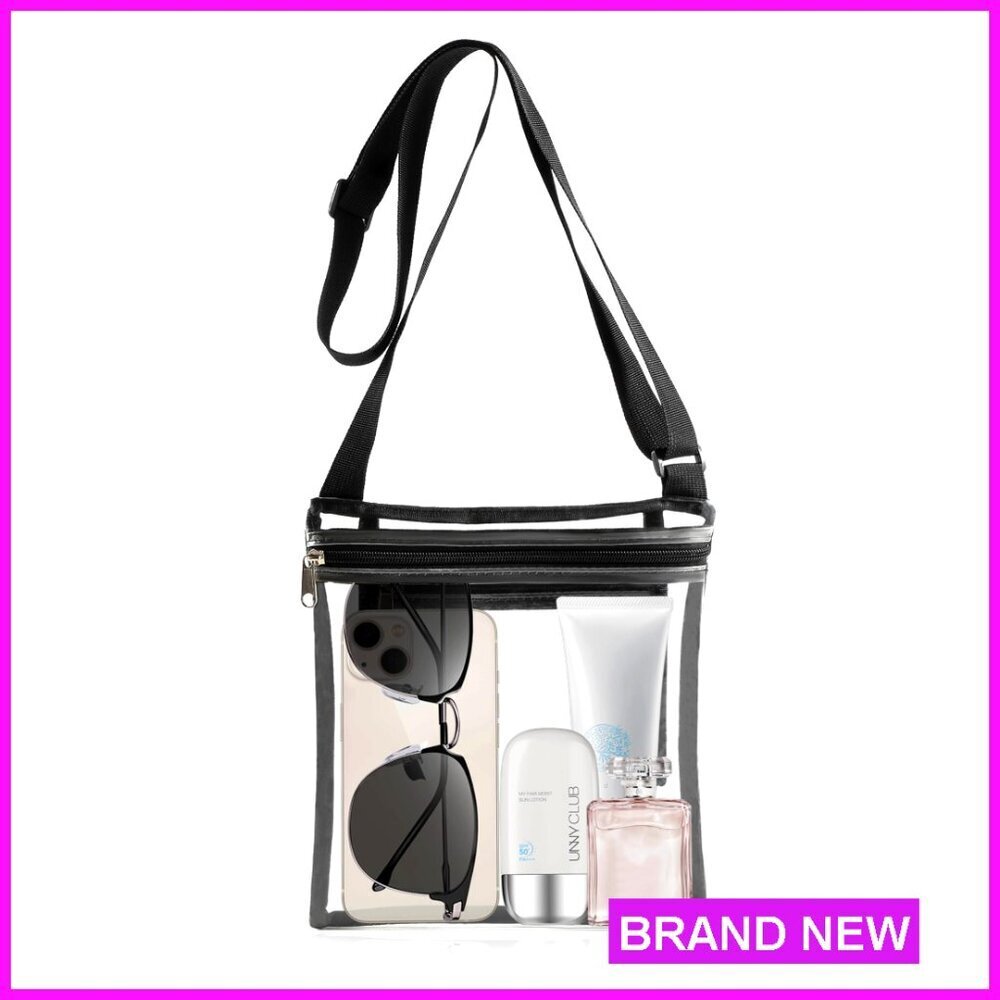 Clear Stadium Approved Bag 10x9 Inches Adjustable Strap Waterproof
